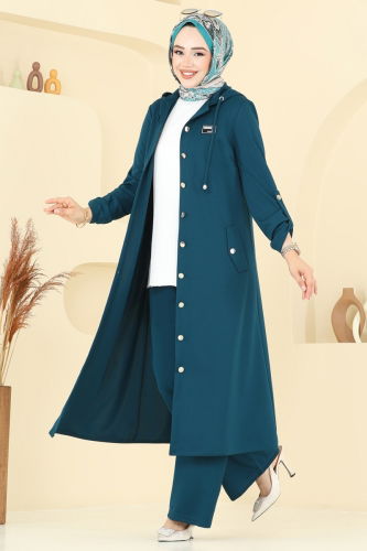 moda selvim طقم بترولي 2673SL432 - Thumbnail