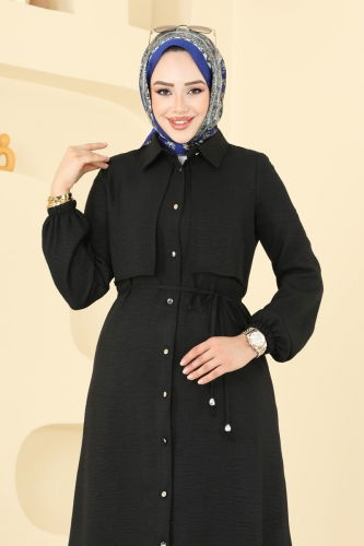 moda selvim طقم أسود 2674SL432 - Thumbnail