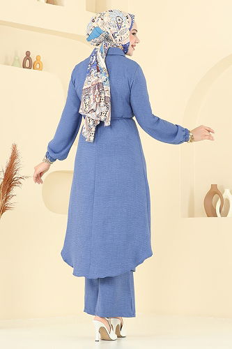 moda selvim طقم أزرق 2674SL432 - Thumbnail