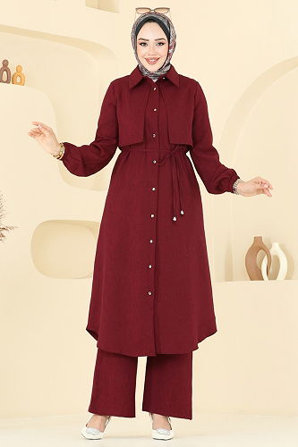 moda selvim Combined 2674SL432 Burgundy - Thumbnail