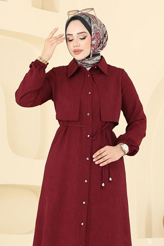 moda selvim Combined 2674SL432 Burgundy - Thumbnail