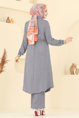 moda selvim طقم رمادي 2674SL432 - Thumbnail