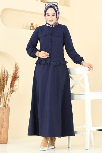 moda selvim Combined 2675SL432 Navy Blue - Thumbnail