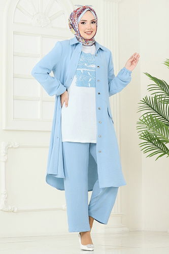 moda selvim Combined 2676SL432 Baby Blue - Thumbnail