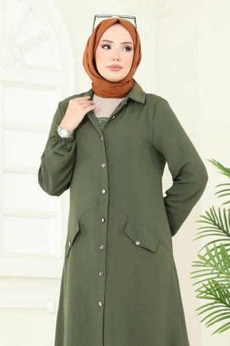 moda selvim طقم اخضر عفني 2676SL432 - Thumbnail