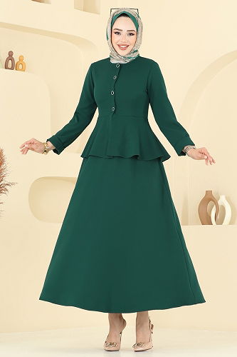 moda selvim طقم زيتي 2677SL432 - Thumbnail