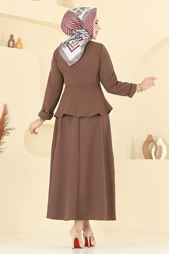 moda selvim طقم بني فاتح 2677SL432 - Thumbnail