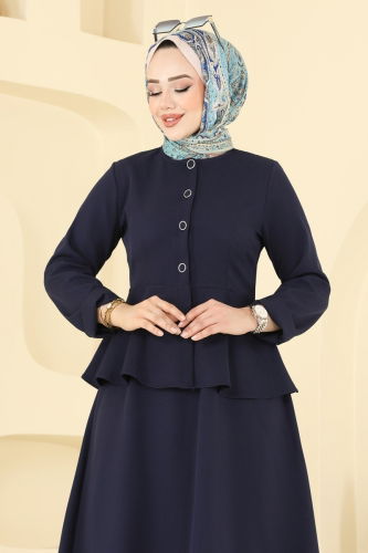 moda selvim طقم كحلي 2677SL432 - Thumbnail