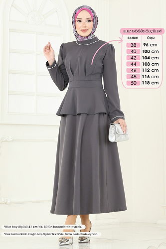 moda selvim Combined 2683SL432 Anthracite - Thumbnail