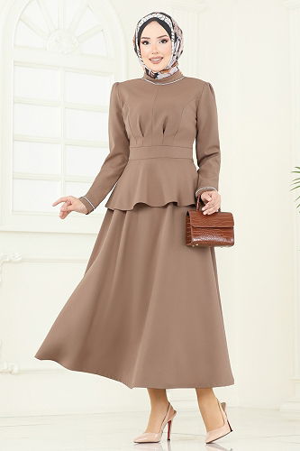 moda selvim طقم بيج 2683SL432 - Thumbnail