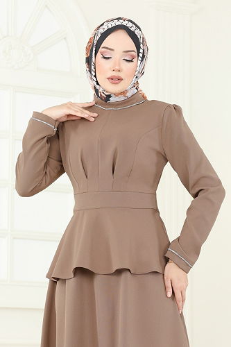 moda selvim طقم بيج 2683SL432 - Thumbnail