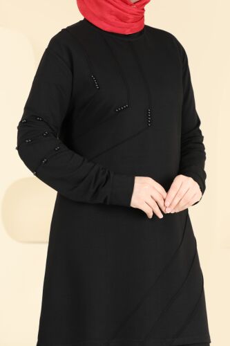 moda selvim طقم أسود 2684AYD574 - Thumbnail