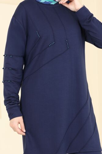moda selvim طقم كحلي 2684AYD574 - Thumbnail
