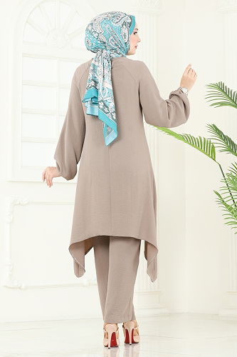 moda selvim طقم بيج 2684SL432 - Thumbnail