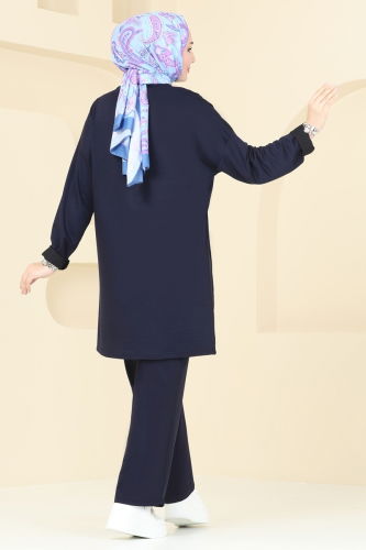 moda selvim Combined 2685AYD574 Navy Blue - Thumbnail