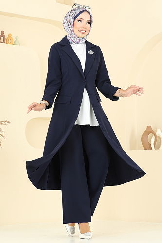 moda selvim طقم كحلي 2685SL432 - Thumbnail