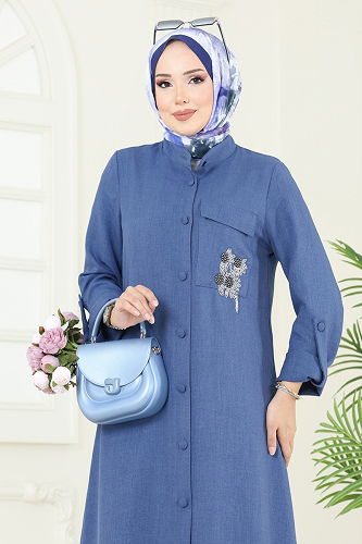 moda selvim طقم ازرق 2686SL432 - Thumbnail