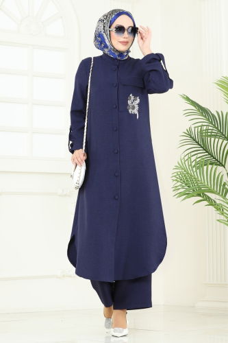 S.L. - Combined 2686SL432 Navy Blue