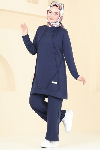 moda selvim Combined 2687AYD574 Navy Blue - Thumbnail