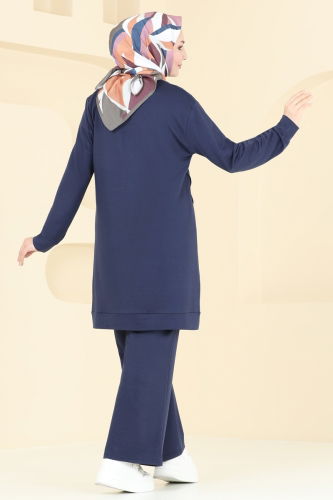 moda selvim Combined 2687AYD574 Navy Blue - Thumbnail