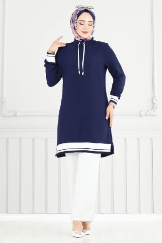 S.L. - Combined 2688SL432 Navy Blue&Ecru