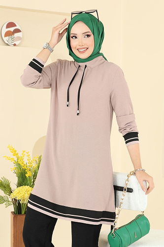 moda selvim طقم بيج وأسود 2688SL432 - Thumbnail