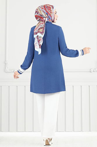 moda selvim Combined 2688SL890-M Indigo&Ecru - Thumbnail