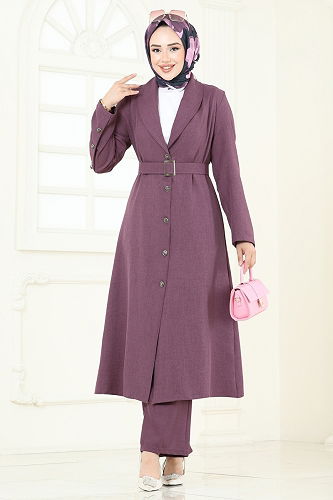 moda selvim Combined 2690SL432 Dark Lilac - Thumbnail