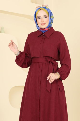 moda selvim Combined 2692SL432 Burgundy - Thumbnail