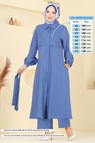 moda selvim طقم ازرق 2692SL432 - Thumbnail