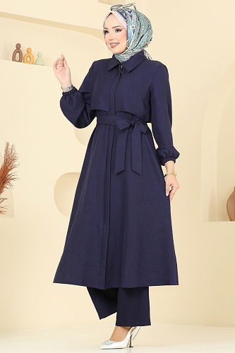 moda selvim طقم كحلي 2692SL432 - Thumbnail