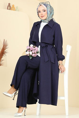 moda selvim طقم كحلي 2692SL432 - Thumbnail