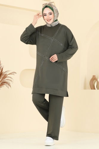moda selvim Combined 2693AYD574 Khaki - Thumbnail