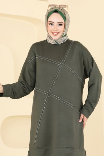 moda selvim Combined 2693AYD574 Khaki - Thumbnail