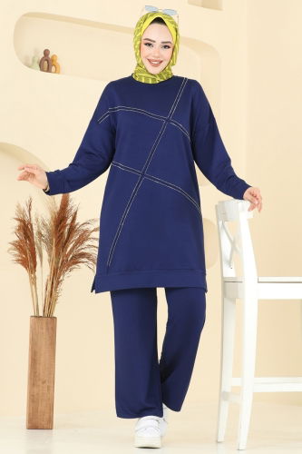 moda selvim Combined 2693AYD574 Navy Blue - Thumbnail