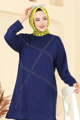 moda selvim Combined 2693AYD574 Navy Blue - Thumbnail