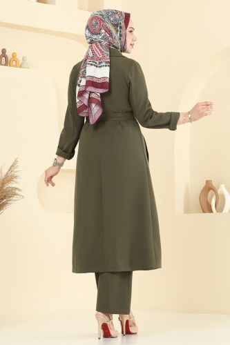 moda selvim طقم اخضر عفني 2694SL432 - Thumbnail