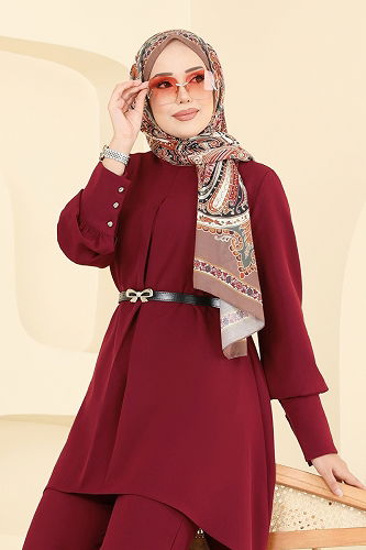 moda selvim Combined 2695SL432 Burgundy - Thumbnail