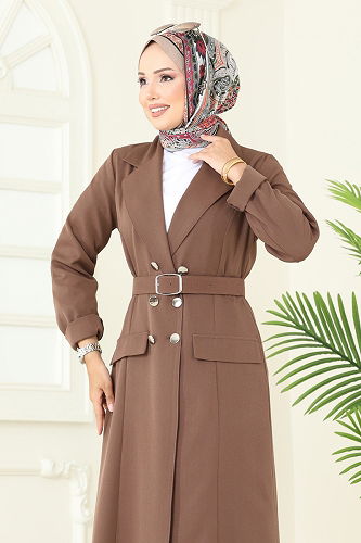 moda selvim طقم بيج غامق 2697SL432 - Thumbnail