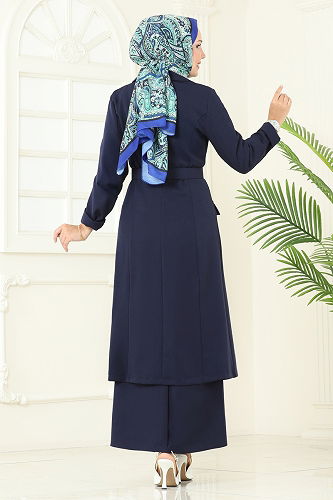 moda selvim طقم كحلي 2697SL432 - Thumbnail