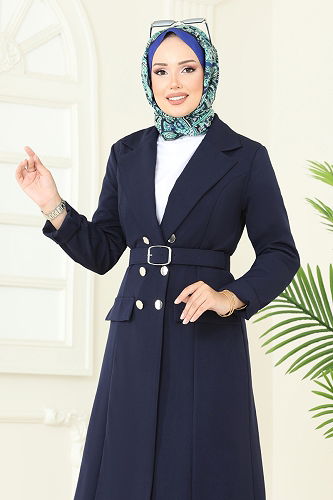 moda selvim طقم كحلي 2697SL432 - Thumbnail