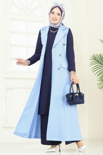 S.L. - Combined 2699SL432 Baby Blue & Navy Blue