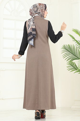 moda selvim طقم بيج وأسود 2699SL432 - Thumbnail