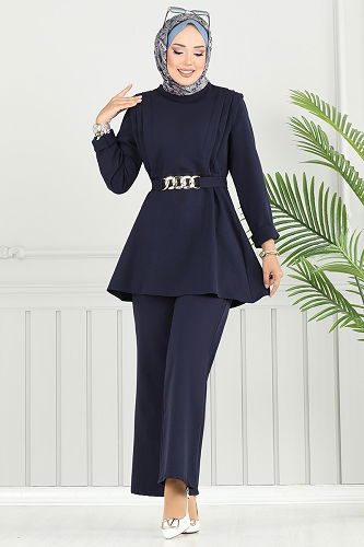 moda selvim طقم كحلي 2700SL432 - Thumbnail