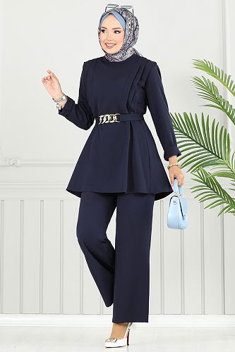 moda selvim طقم كحلي 2700SL890-M - Thumbnail