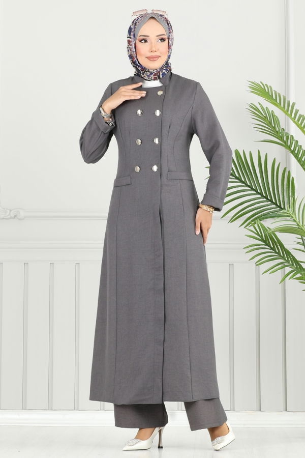 Modaselvim Hijab Combinations Combined 2701SL432 Anthracite
