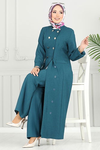 moda selvim طقم بترولي 2701SL432 - Thumbnail