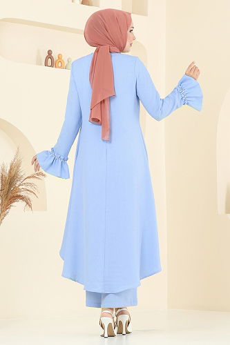 moda selvim طقم أزرق فاتح 2702SL432 - Thumbnail