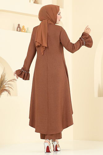 moda selvim طقم بني 2702SL432 - Thumbnail