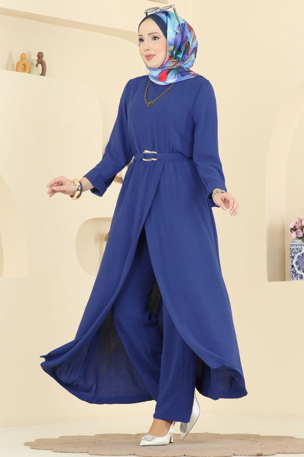 Modaselvim Hijab Combinations Combined 2702TPK1167 Indigo